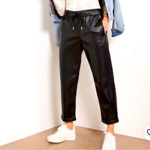 Evereve Jules Faux Leather Pant New With Tags Black XS
